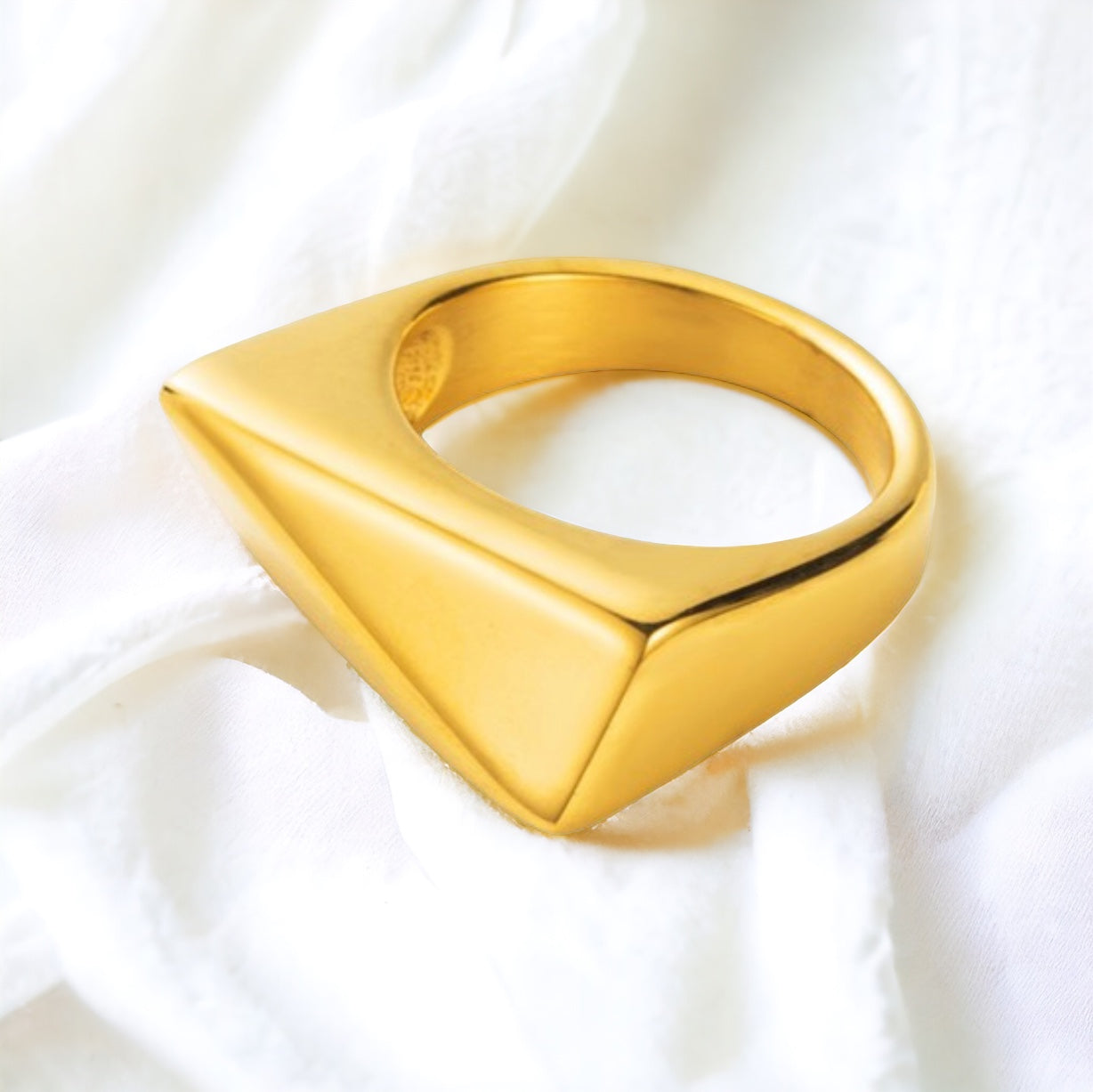 18k gold plated Zig Ring
